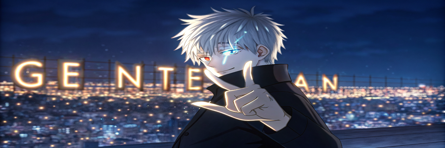 Gentlemen banner - city skyline with GENTLEMEN sign